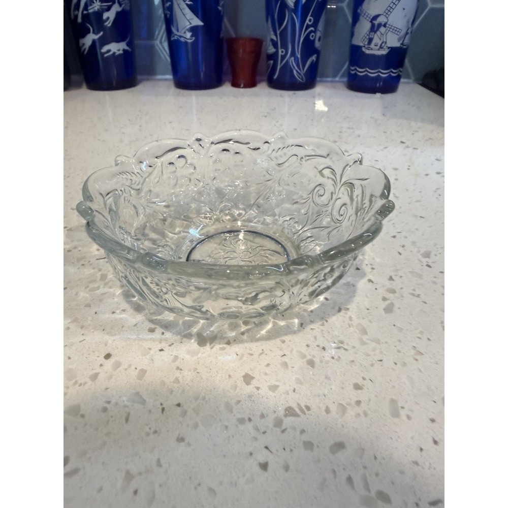 McKee Rock Crystal Clear 5" Scalloped Edge Bowl  EAPG Depression Glass
